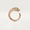 Panthere De Cartier-ring – Roséguld, diamanter, smaragder, onyx – Cartier