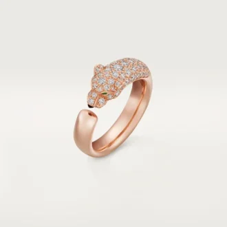 Panthere De Cartier-ring – roséguld, onyx, smaragder, diamanter – Cartier Panthere De Cartier-ring – roséguld, onyx, smaragder, diamanter – Cartier