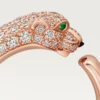 Panthere De Cartier-ring – roséguld, onyx, smaragder, diamanter – Cartier