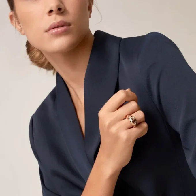 Panthere De Cartier-ring – Roséguld, tsavoritgranater, onyx – Cartier