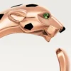 Panthere De Cartier-ring – Roséguld, tsavoritgranater, onyx – Cartier