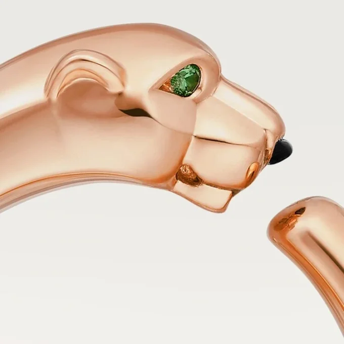 Panthere De Cartier-ring – Roséguld, tsavoritgranater, onyx – Cartier