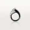 Panthere De Cartier-ring, svart lack, pavé Panthere De Cartier-ring, svart lack, pavé