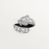 Panthere De Cartier-ring, svart lack, pavé Panthere De Cartier-ring, svart lack, pavé