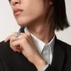 Panthere De Cartier-ring – vitguld, diamanter, smaragder, onyx – Cartier