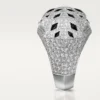 Panthere De Cartier-ring – vitguld, diamanter, smaragder, onyx – Cartier