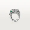 Panthere De Cartier-ring – vitguld, onyx, smaragder, diamanter – Cartier