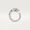 Panthere De Cartier-ring – vitguld, smaragder, onyx, diamanter – Cartier