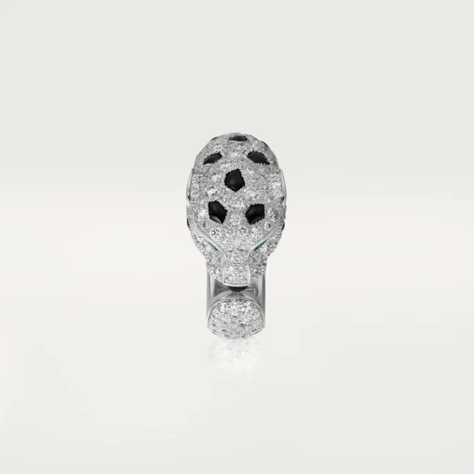 Panthere De Cartier-ring – vitguld, smaragder, onyx, diamanter – Cartier