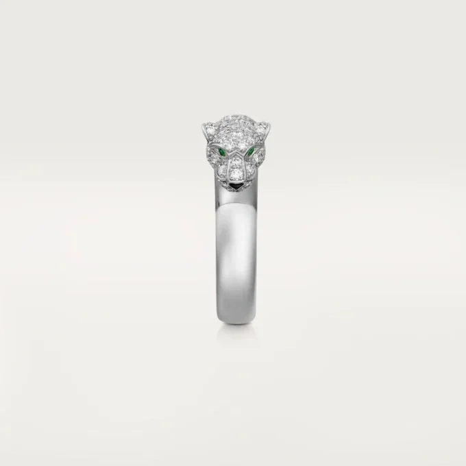 Panthere De Cartier-ring – vitguld, smaragder, onyx, diamanter – Cartier