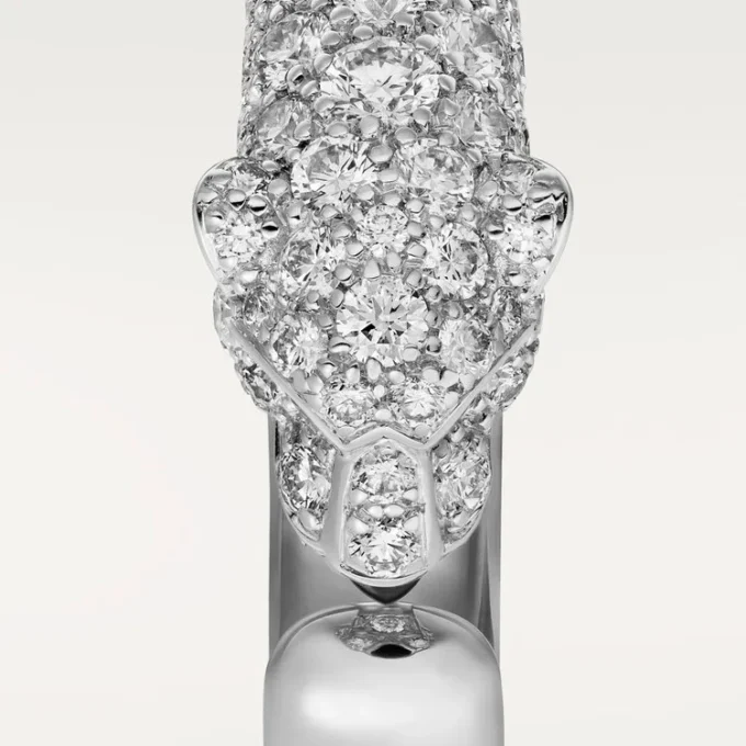 Panthere De Cartier-ring – vitguld, smaragder, onyx, diamanter – Cartier