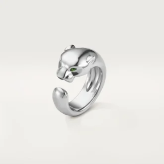 Panthere De Cartier-ring – vitguld, tsavoritgranater, onyx – Cartier