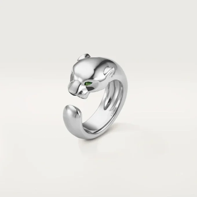 Panthere De Cartier-ring – vitguld, tsavoritgranater, onyx – Cartier Panthere De Cartier-ring – vitguld, tsavoritgranater, onyx – Cartier