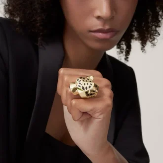 Panthere De Cartier stor ring, gult guld | Cartier Us