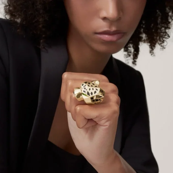 Panthere De Cartier stor ring, gult guld | Cartier Us