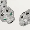 Panthere De Cartier Torque-halsband, ledat, pavé Panthere De Cartier Torque-halsband, ledat, pavé
