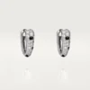 Panthere Diamond små hoop-örhängen, vitguld | Cartier Us Panthere Diamond små hoop-örhängen, vitguld | Cartier Us