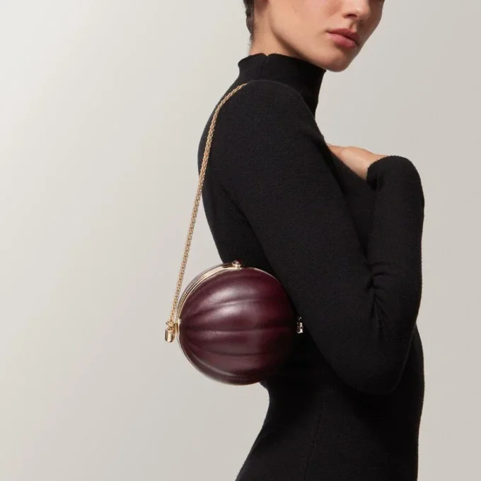 Rund väska med gadroonmönster, Cartier Soir Rund väska med gadroonmönster, Cartier Soir