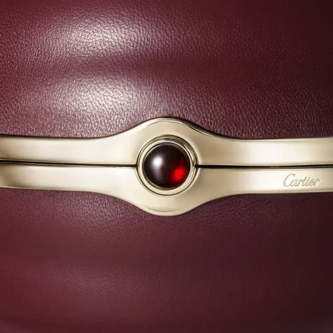 Rund väska med gadroonmönster, Cartier Soir Rund väska med gadroonmönster, Cartier Soir