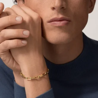 Santos De Cartier-armband, kedja, medelstor modell Santos De Cartier-armband, kedja, medelstor modell