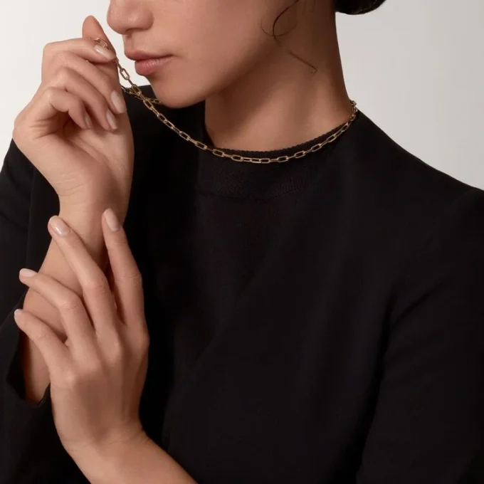 Santos De Cartier-halsband, kedja, liten modell Santos De Cartier-halsband, kedja, liten modell