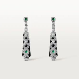 [Sur]Naturel Örhängen – Vitguld, Smaragder, Onyx, Diamanter – Cartier