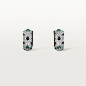 [Sur]Naturel Örhängen – Vitguld, Smaragder, Onyx, Diamanter – Cartier