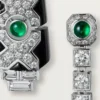 [Sur]Naturel Örhängen – Vitguld, Smaragder, Onyx, Diamanter – Cartier
