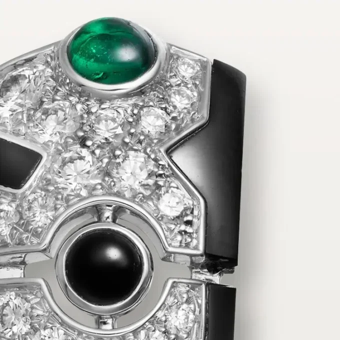 [Sur]Naturel Örhängen – Vitguld, Smaragder, Onyx, Diamanter – Cartier