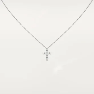 Symbolhalsband – vitguld, diamanter – Cartier