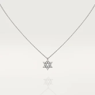 Symbolhalsband – Vitguld, diamanter – Cartier