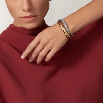 Trinity-armband, lack, diamanter