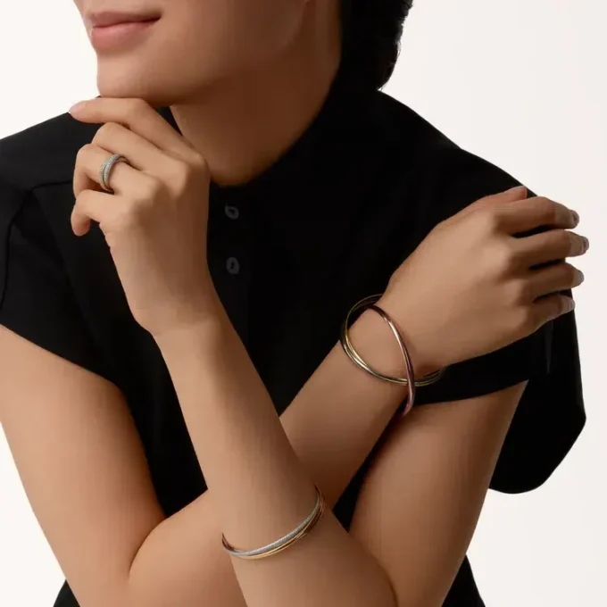 Trinity-armband, liten modell, halvpavé Trinity-armband, liten modell, halvpavé