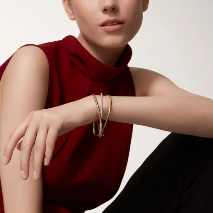 Trinity-armband, liten modell, halvpavé Trinity-armband, liten modell, halvpavé