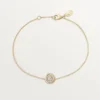 Trinity-armband, på kedja, 1 diamant Trinity-armband, på kedja, 1 diamant