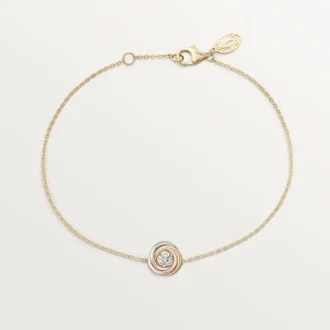 Trinity-armband, på kedja, 1 diamant