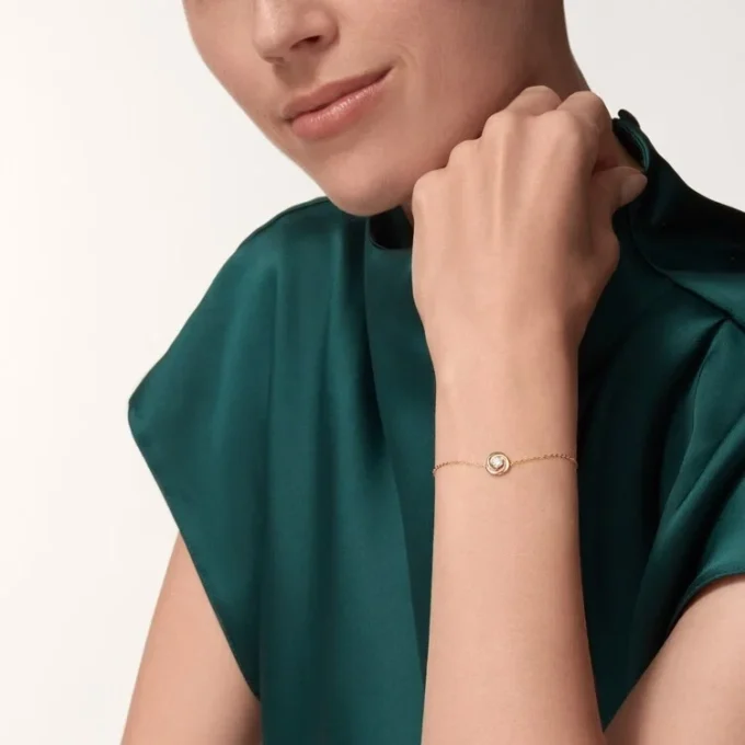 Trinity-armband, på kedja, 1 diamant Trinity-armband, på kedja, 1 diamant