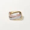 Trinity Cushion-ring, klassisk modell, pavé Trinity Cushion-ring, klassisk modell, pavé