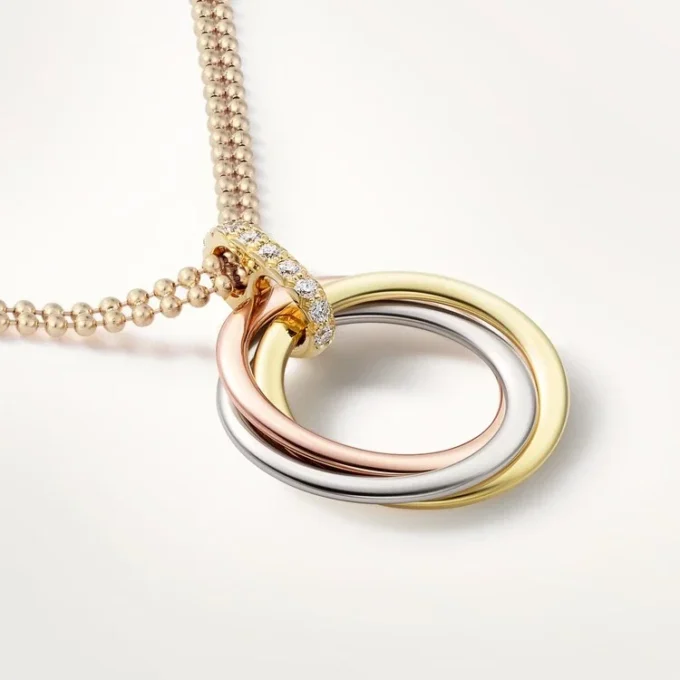 Trinity diamantkedja i trefärgat guld | Cartier Us Trinity diamantkedja i trefärgat guld | Cartier Us