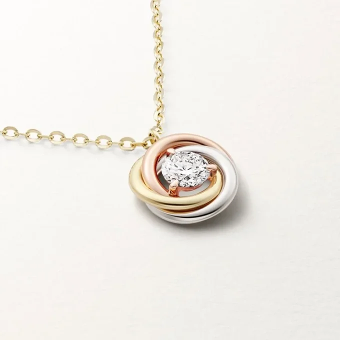 Trinity-hänge, 1 diamant Trinity-hänge, 1 diamant