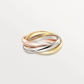 Trinity-ring, klassisk modell, 5 diamanter