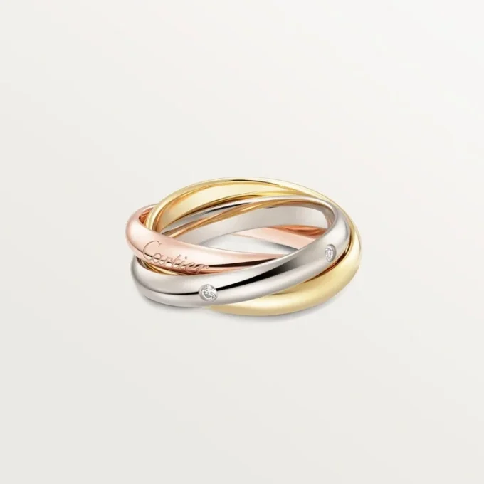 Trinity-ring, klassisk modell, 5 diamanter Trinity-ring, klassisk modell, 5 diamanter