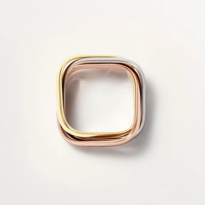 Trinity-ring, kuddeformad, klassisk modell Trinity-ring, kuddeformad, klassisk modell