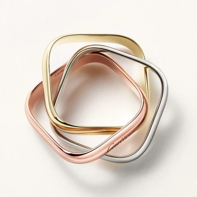 Trinity-ring, kuddeformad, klassisk modell Trinity-ring, kuddeformad, klassisk modell