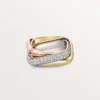Trinity-ring, kuddeformad, medelstor modell, halvpavé Trinity-ring, kuddeformad, medelstor modell, halvpavé