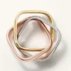 Trinity-ring, kuddeformad, medelstor modell, halvpavé Trinity-ring, kuddeformad, medelstor modell, halvpavé