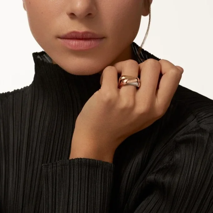 Trinity-ring, kuddeformad, stor modell Trinity-ring, kuddeformad, stor modell