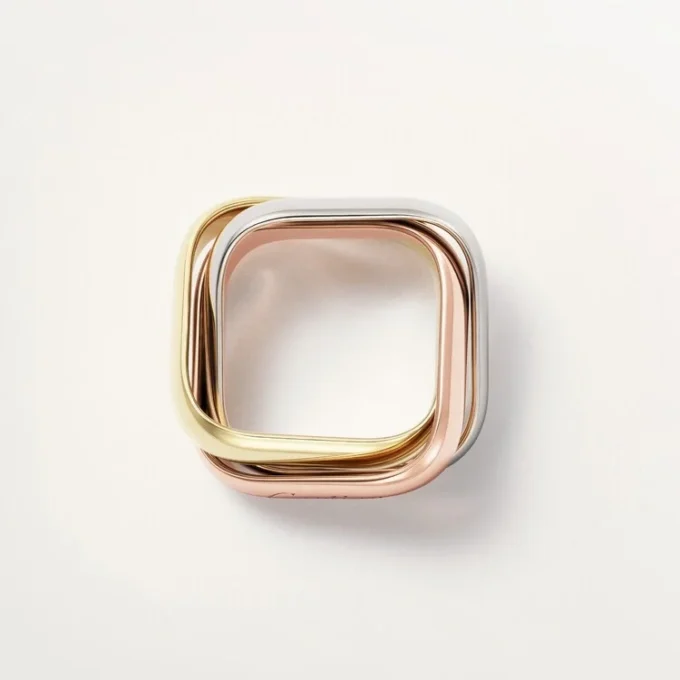 Trinity-ring, kuddeformad, stor modell Trinity-ring, kuddeformad, stor modell