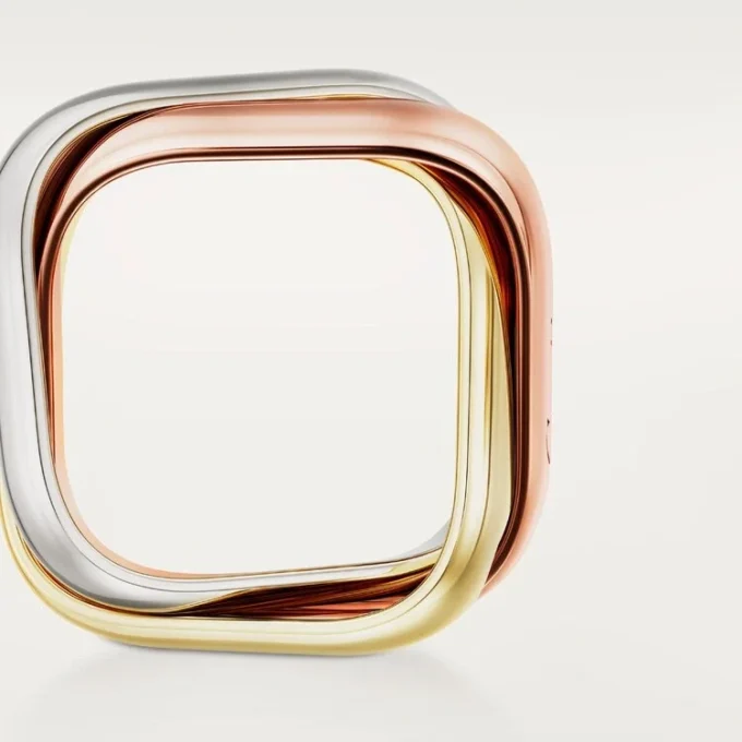 Trinity-ring, kuddeformad, stor modell Trinity-ring, kuddeformad, stor modell