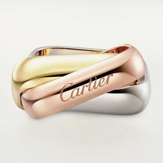 Trinity-ring, kuddeformad, stor modell Trinity-ring, kuddeformad, stor modell